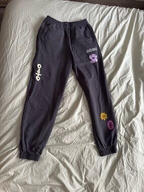 McQ Alexander McQueen women jogger pants in size xs grey eggplant color